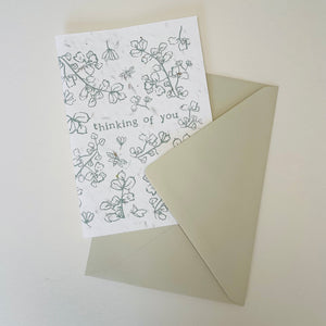 'Thinking of you' Plantable Greeting card