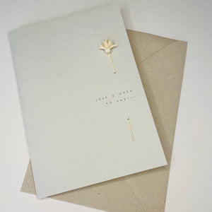 'Just a note' Greeting card