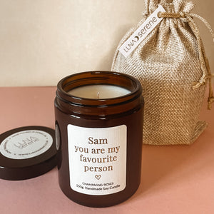 Personalised Apothecary Jar Candle