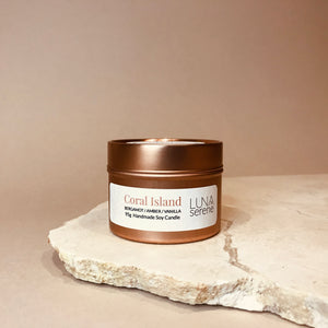 Coral Island | Rose Gold Travel Candle